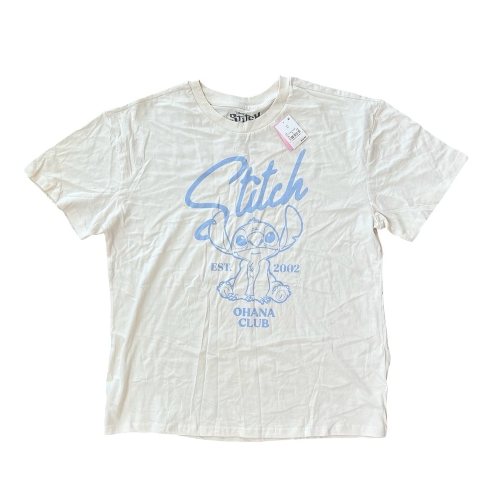 Disney Stitch "Ohana Club" Graphic Tee – Size M – NEW WITH TAGS